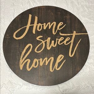 Home Sweet Home Wall Decor - Brown and Tan